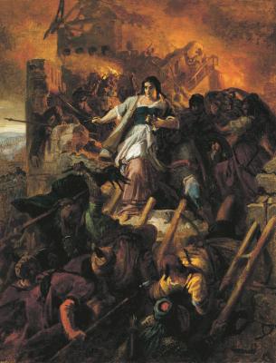 Székely Bertalan: Egri nők, vázlat